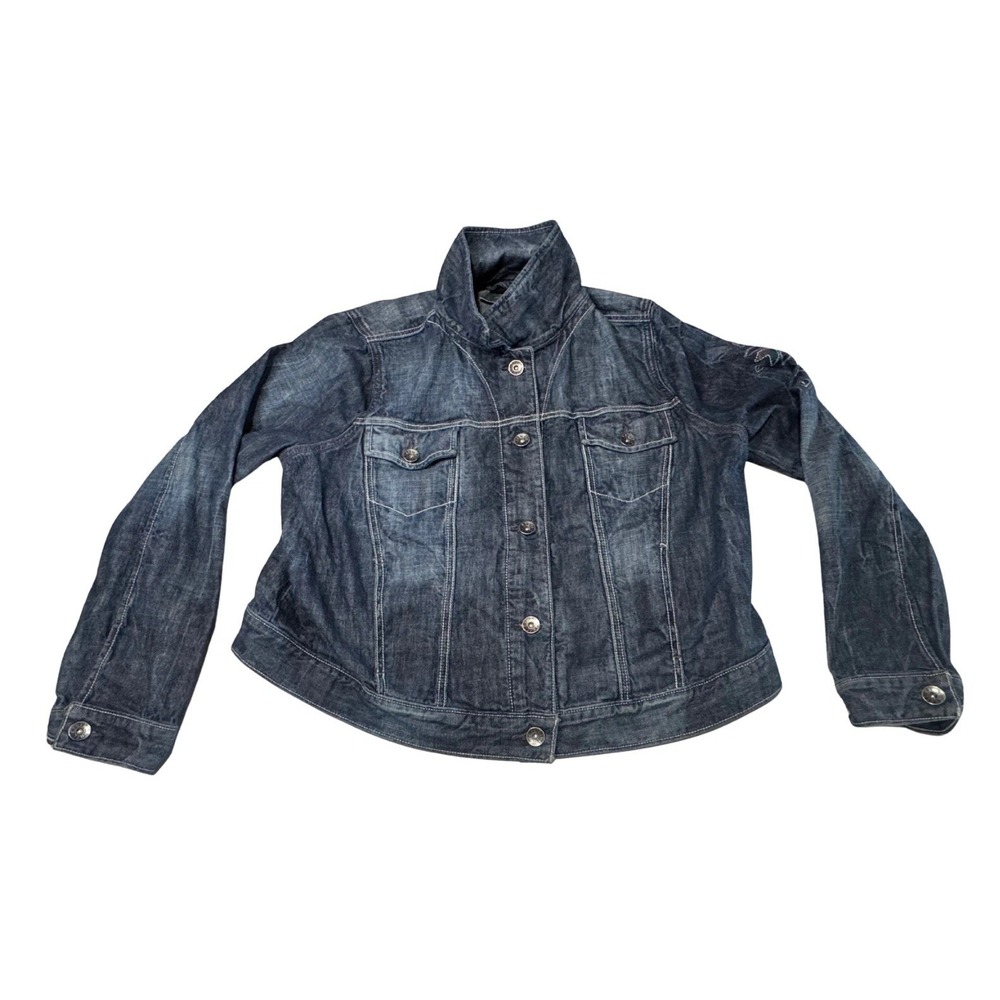 Cruel Embroidered Women's Denim Jacket XXL Native American‎ Motiffs Western Wear